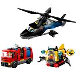 LEGO City Helikoptéra, hasičské auto a ponorka 60462