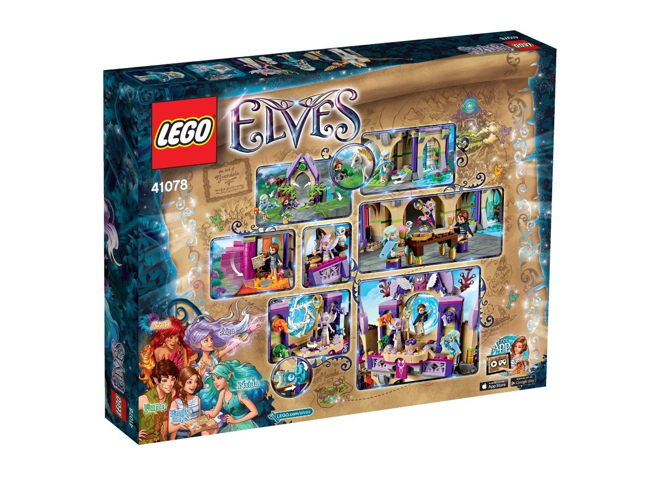 Lego Elves - Skyra a tajemný hrad pod nebem