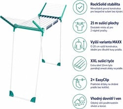 Leifheit 81698 Sušička na bielizeň Pegasus RockSolid MAXX