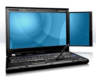 Lenovo ThinkPad W700ds 17"+10,6" Core i7-920XM,4GB,500GB,Quadro FX3800,WL,BT,FP,W7P-64bit