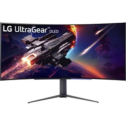 LG monitor 45GR95QE-B zakřivený 45" WQHD OLED 240Hz/ 3440x1440 /21:9/ 200 cd/m2/ 0.03ms (GtG)/ HDMI /DP/USB