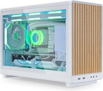 Lian Li A3-mATX Wood Edition, biela