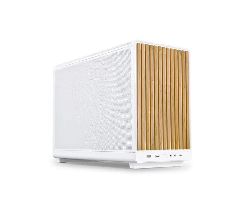 Lian Li A3-mATX Wood Edition, bílá