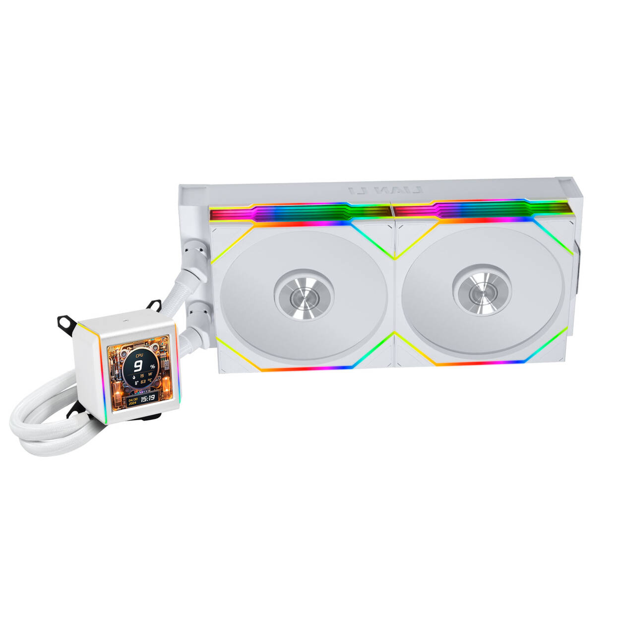 Lian Li Galahad II LCD 280 TL Wireless, bílá
