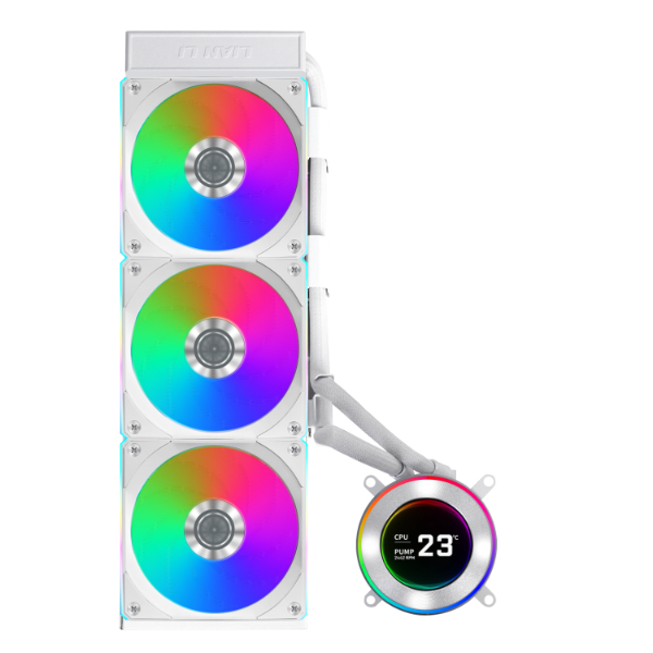 Lian Li HydroShift II LCD-C 360CL ARGB, bílá