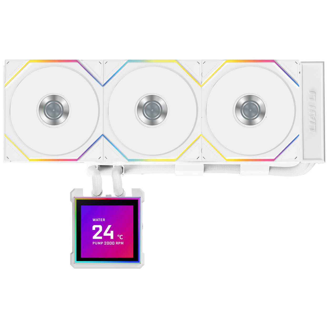 Lian Li HydroShift II LCD-S 360TL, bílá