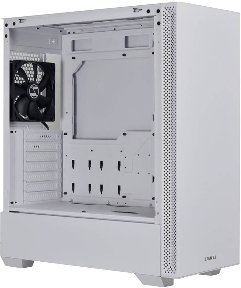 Lian Li LANCOOL 205 Midi Tower, tvrdené sklo - biela