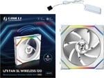 Lian Li UNI FAN SL Wireless 120 mm Reverse Blade, biela