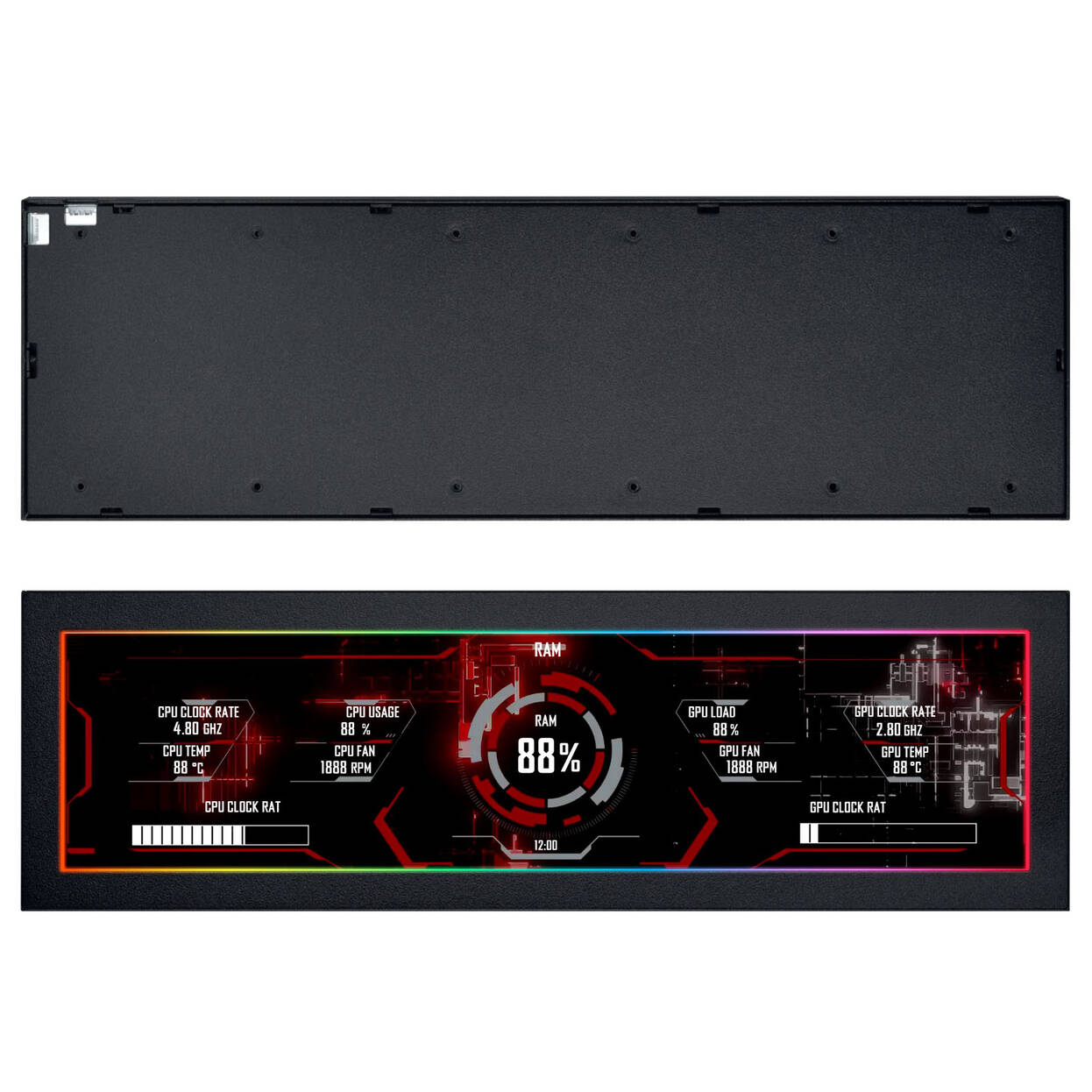 Lian Li Universal Screen 8.8", černá