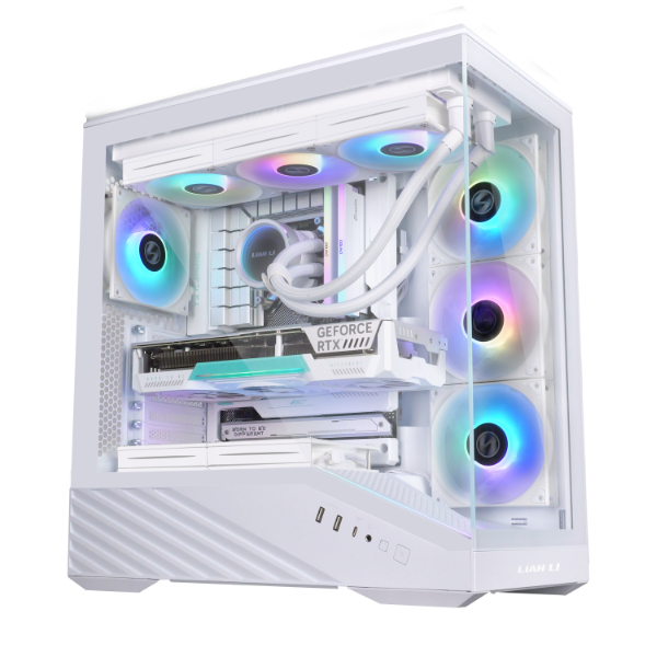Lian Li Vector V100 RGB, bílá