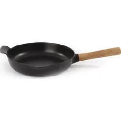 Liatinová panvica BergHOFF s drevenou rukoväťou RON 26 cm, čierna