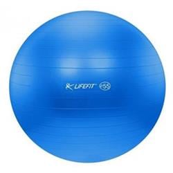 LifeFit Anti-Burst 55 cm, modrý gymnastický míč 