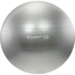 LifeFit Anti-Burst 55 cm, stříbrný gymnastický míč