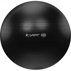 LifeFit Anti-Burst 65 cm, černý gymnastický míč