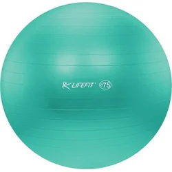 LifeFit Anti-Burst 75 cm, tyrkysová gymnastická lopta