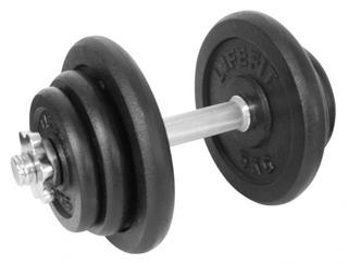 LifeFit Činka nakládací jednoruční 20 kg, 30mm tyč/6x kotouč
