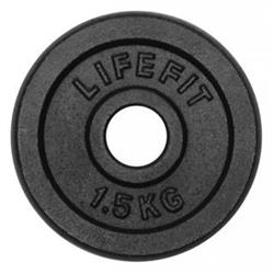 LifeFit Kotouč 1,5kg, kovový, pro 30mm tyč