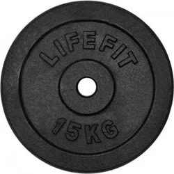 LifeFit Kotouč 15kg, kovový, pro 30mm tyč