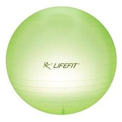 LifeFit Transparent 65 cm, sv. zelený gymnastický míč