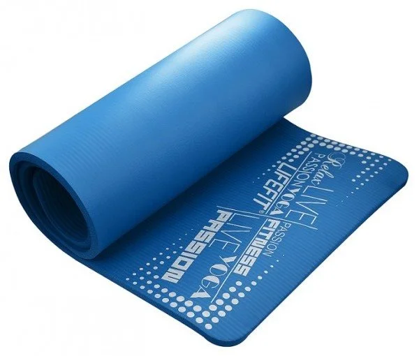 LifeFit Yoga Mat Exclusive Plus, 180x60x1,5cm, modrá podložka