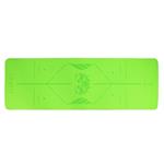 LIFEFIT YOGA MAT LOTOS DUO, 183x58x0,6cm, zelená