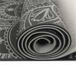 LIFEFIT YOGA MAT MANDALA DUO, 183x58x0,6cm, čierna