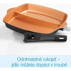 Livington Black Twin Pan - Dvě oddělené plochy pro přípravu jídel M22104 - Pánve