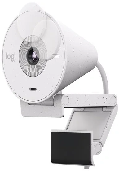 Logitech BRIO 300, Full HD webcam, off-white