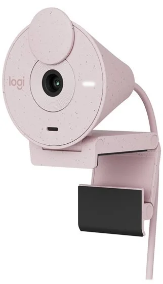 Logitech BRIO 300, Full HD webová kamera, ružová
