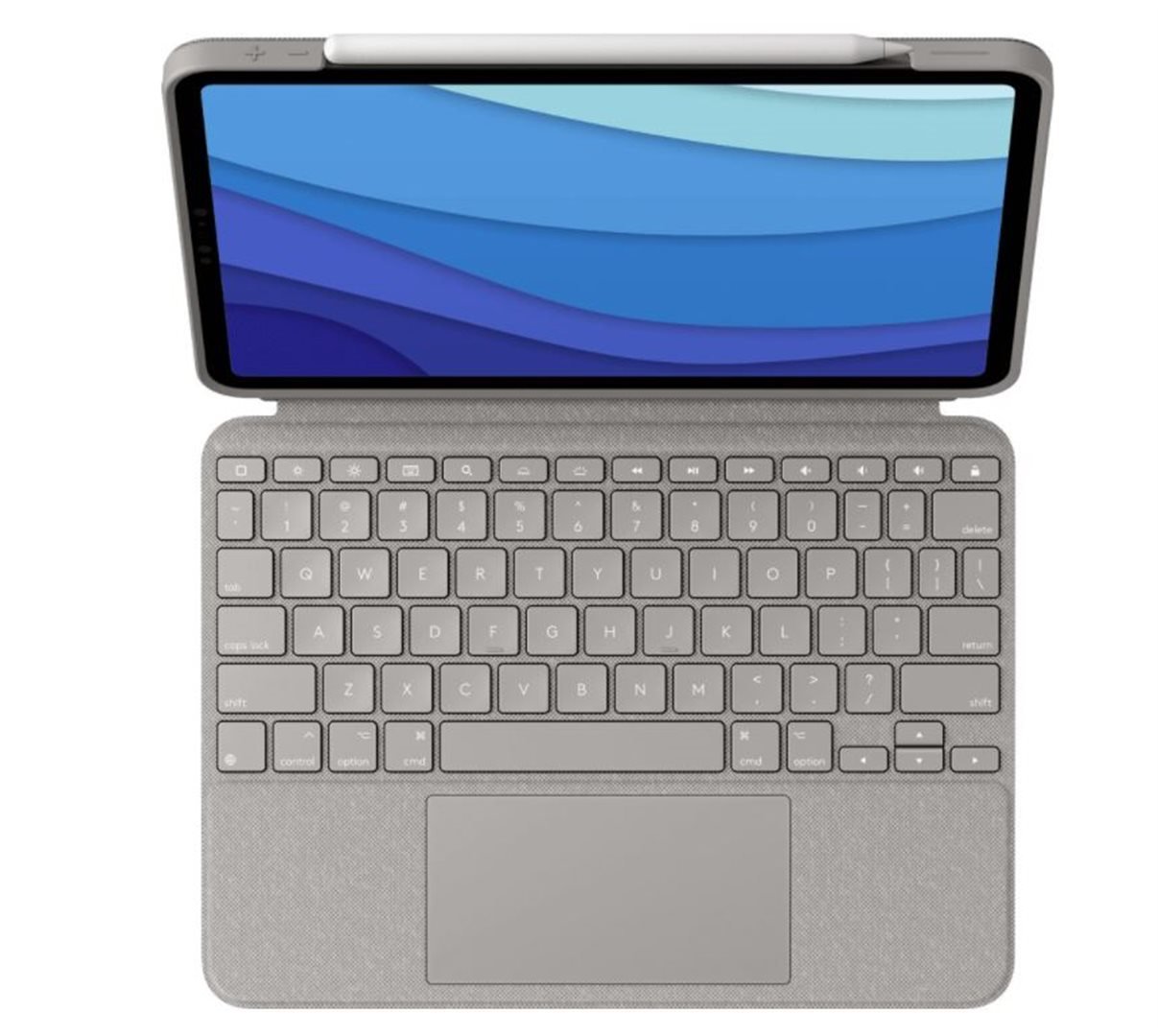 Logitech Combo Touch pro iPad Pro 11" (1., 2., 3.. gen), písková - US INTL
