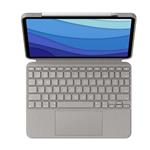 Logitech Combo Touch pro iPad Pro 11" (1., 2., 3.. gen), písková - US INTL