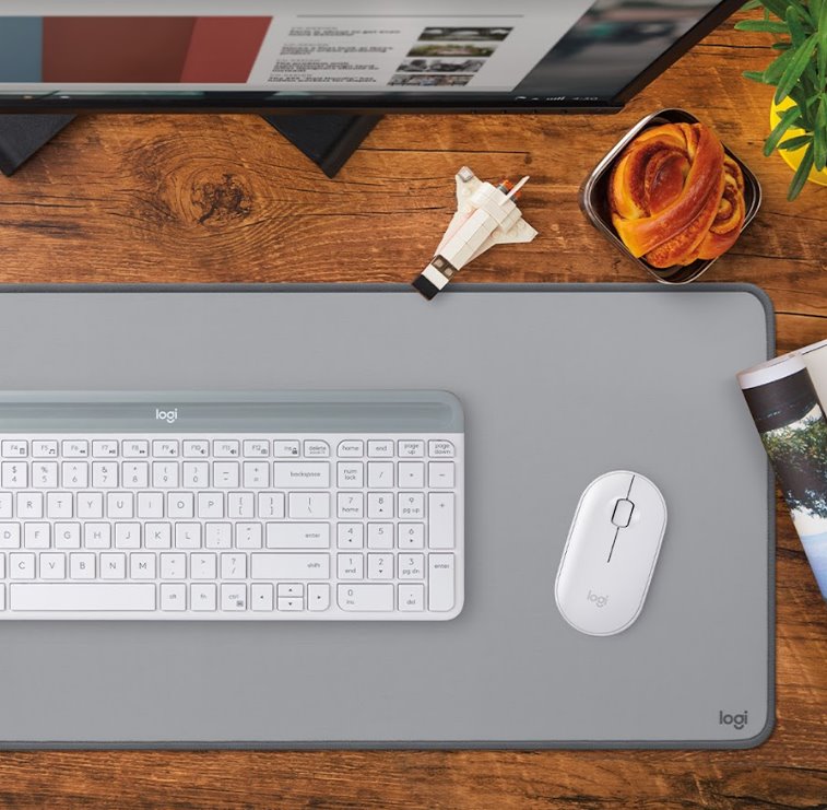 Logitech Desk Mat Studio Series - MID GREY