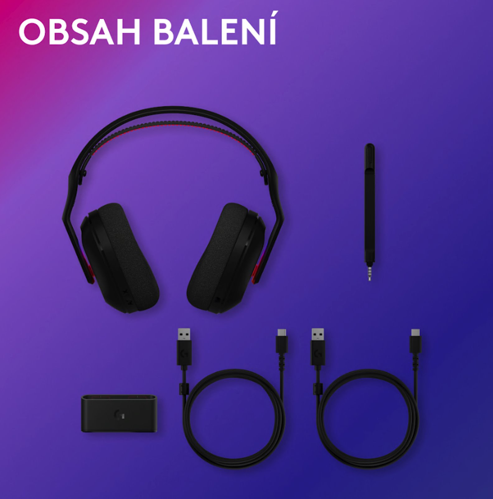 Logitech G A20 X, čierna