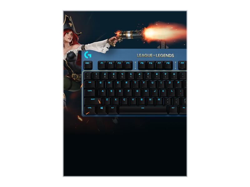 Logitech G Pro League of Legends edition, USA, dotykové ovládanie