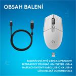 Logitech G305 X SUPERLIGHT, biela