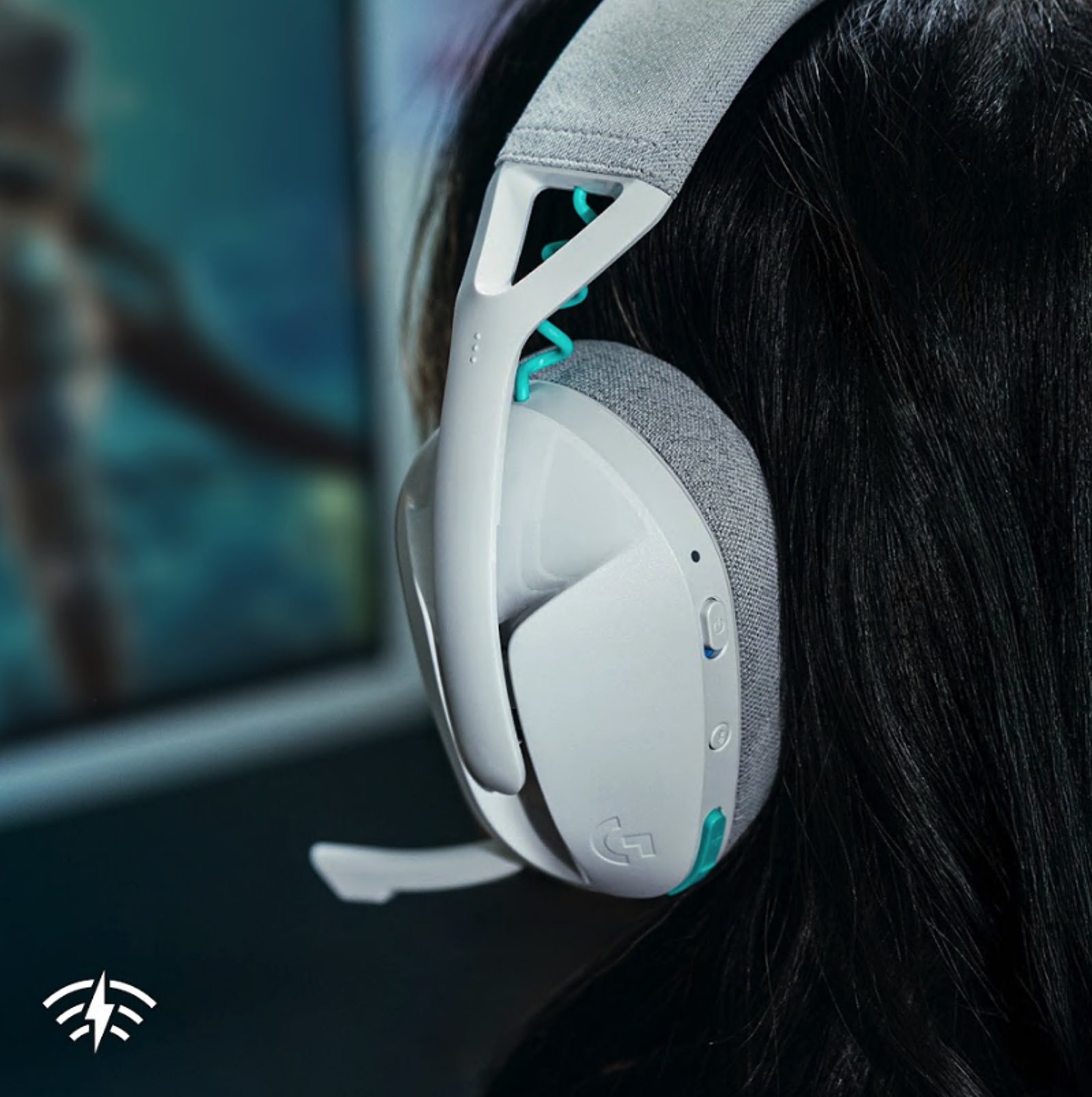 Logitech G321 LIGHTSPEED, bílá