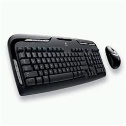 Logitech klávesnice Cordless Desktop EX110 CZ, USB/PS2, bezdrátová s myší
