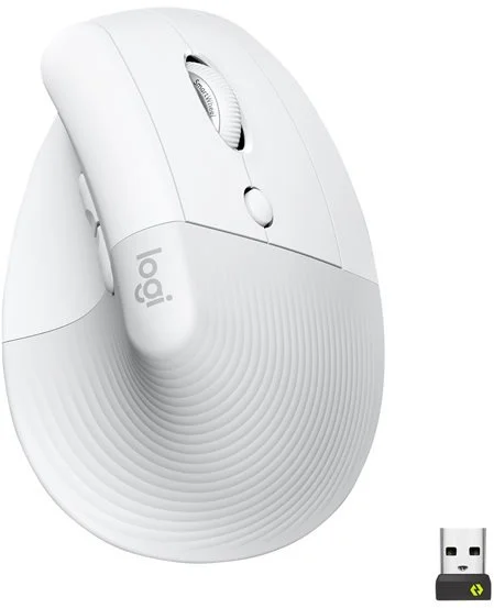 Logitech Lift Vertical Ergonomic Mouse Off-White