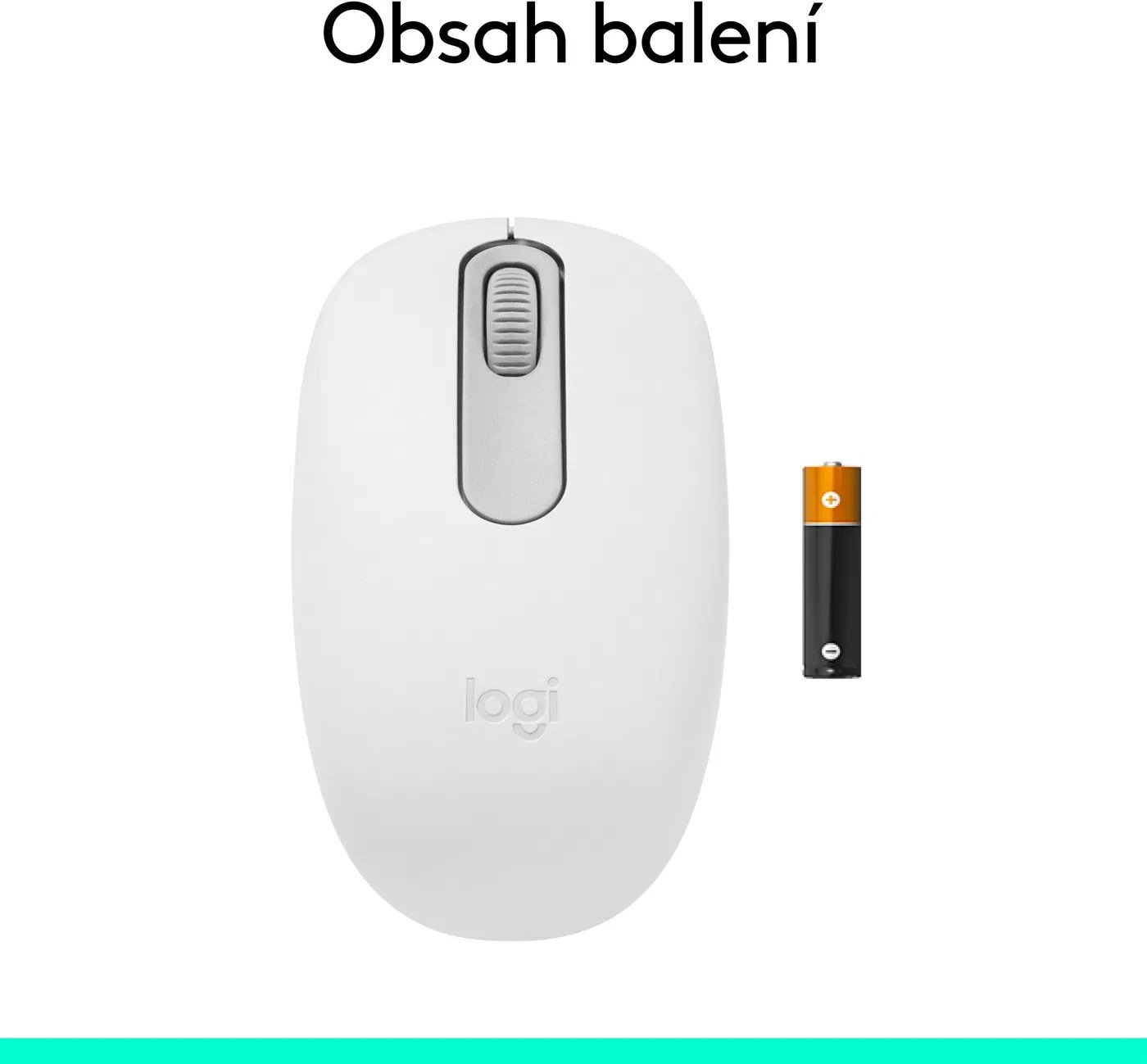 Logitech M196 - myš Bluetooth, biela