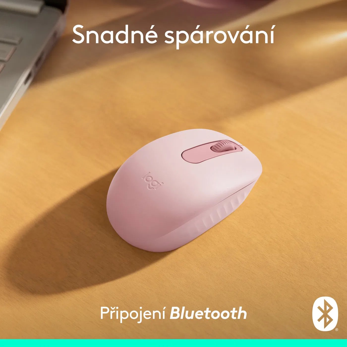 Logitech M196 - myš Bluetooth, ružová
