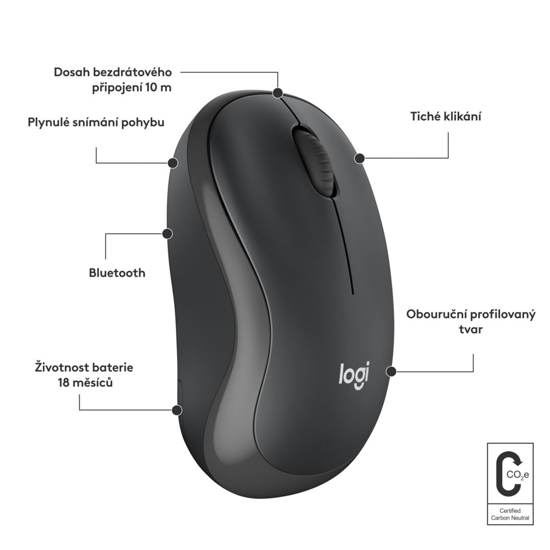 Logitech M240 Silent Bluetooth Mouse Graphite