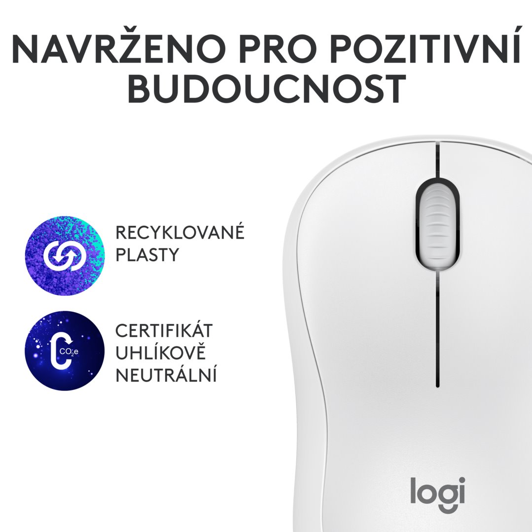 Logitech M240 Silent Bluetooth Mouse Off-White