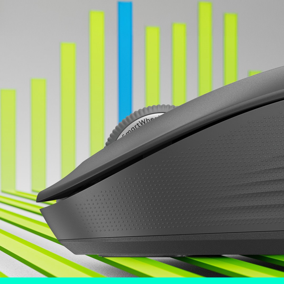 Logitech M550 L optická myš, bílá