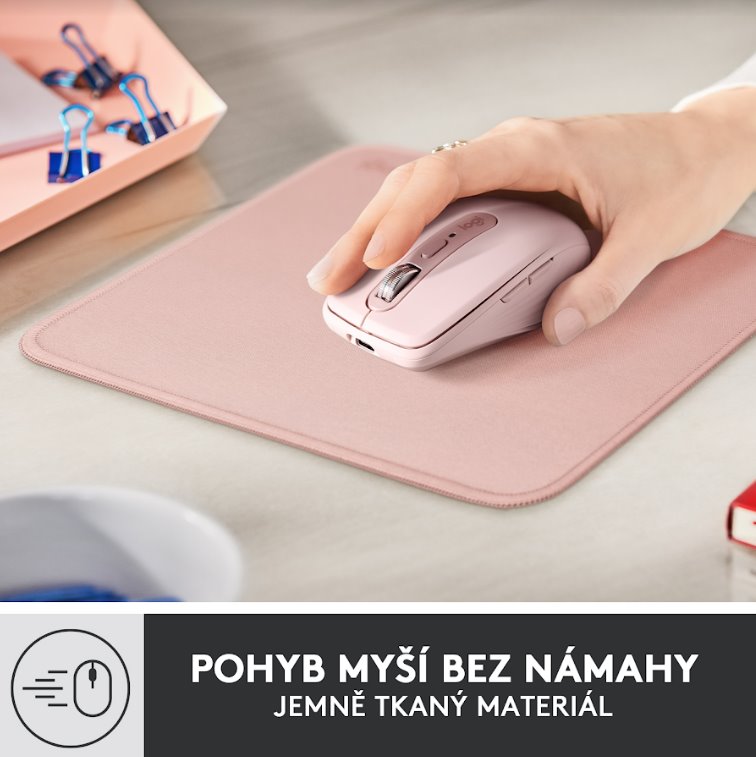 Logitech Mouse Pad Štúdio Series - DARKER ROSE 956-000050