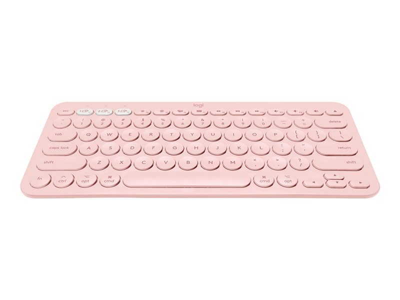 Logitech Multi-Device Bluetooth Keyboard K380 for Mac, US, bezdrátová, růžová