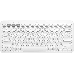 Logitech Multi-Device Bluetooth Keyboard K380, US bezdrátová, světle šedá