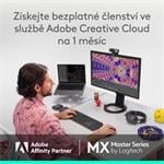 Logitech MX Master 4, bledosivá