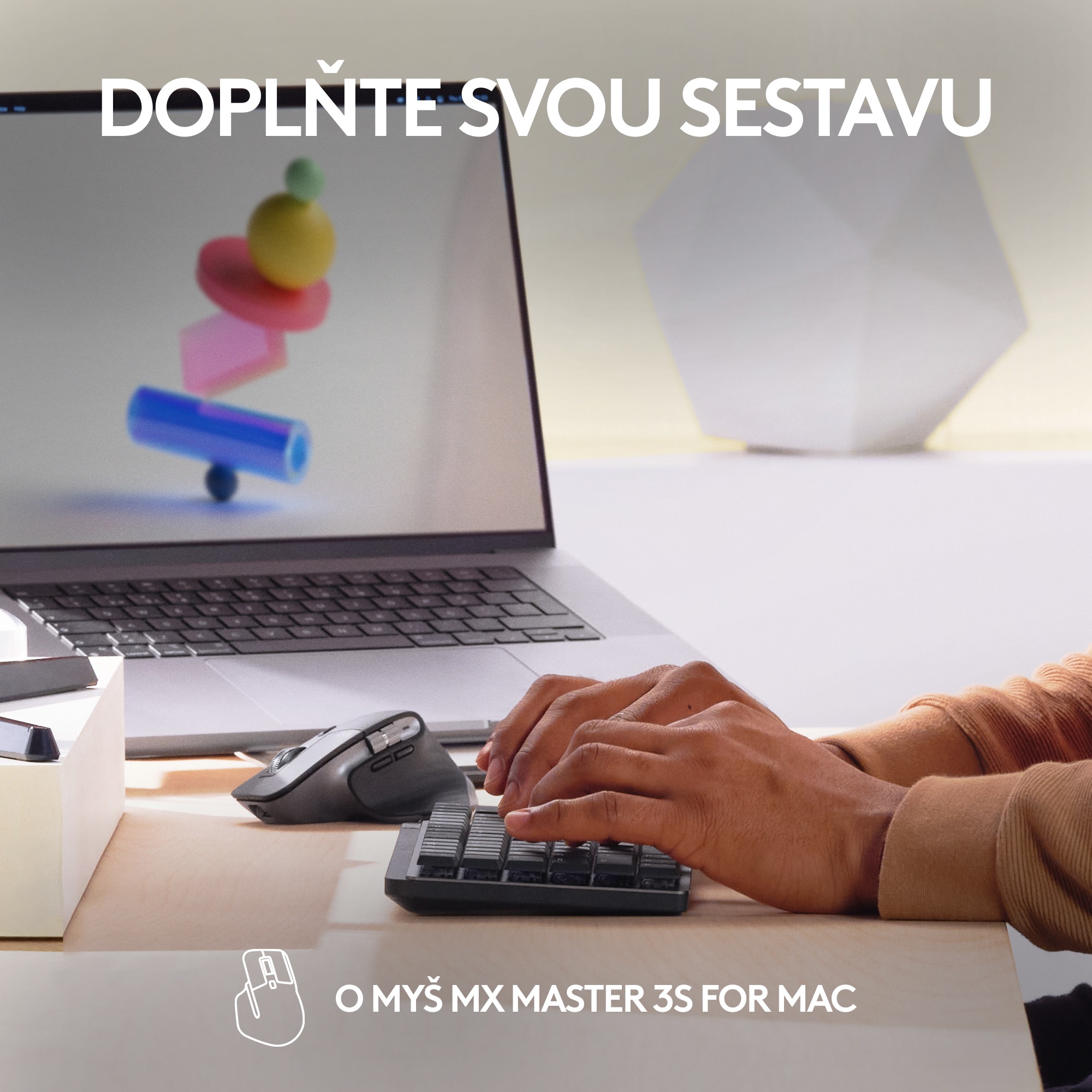 Logitech MX Mechanical Mini for Mac Minimalist, Space Grey, CZ
