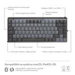 Logitech MX Mechanical Mini for Mac Minimalist, Space Grey, CZ