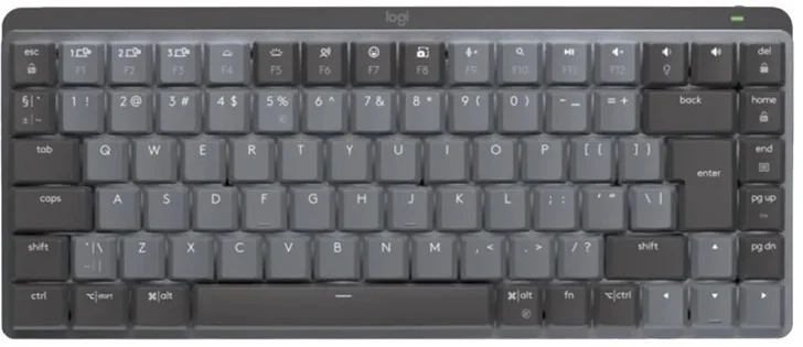 Logitech MX Mechanical Mini, US, dotykové tiché spínače, čierna/grafitová
